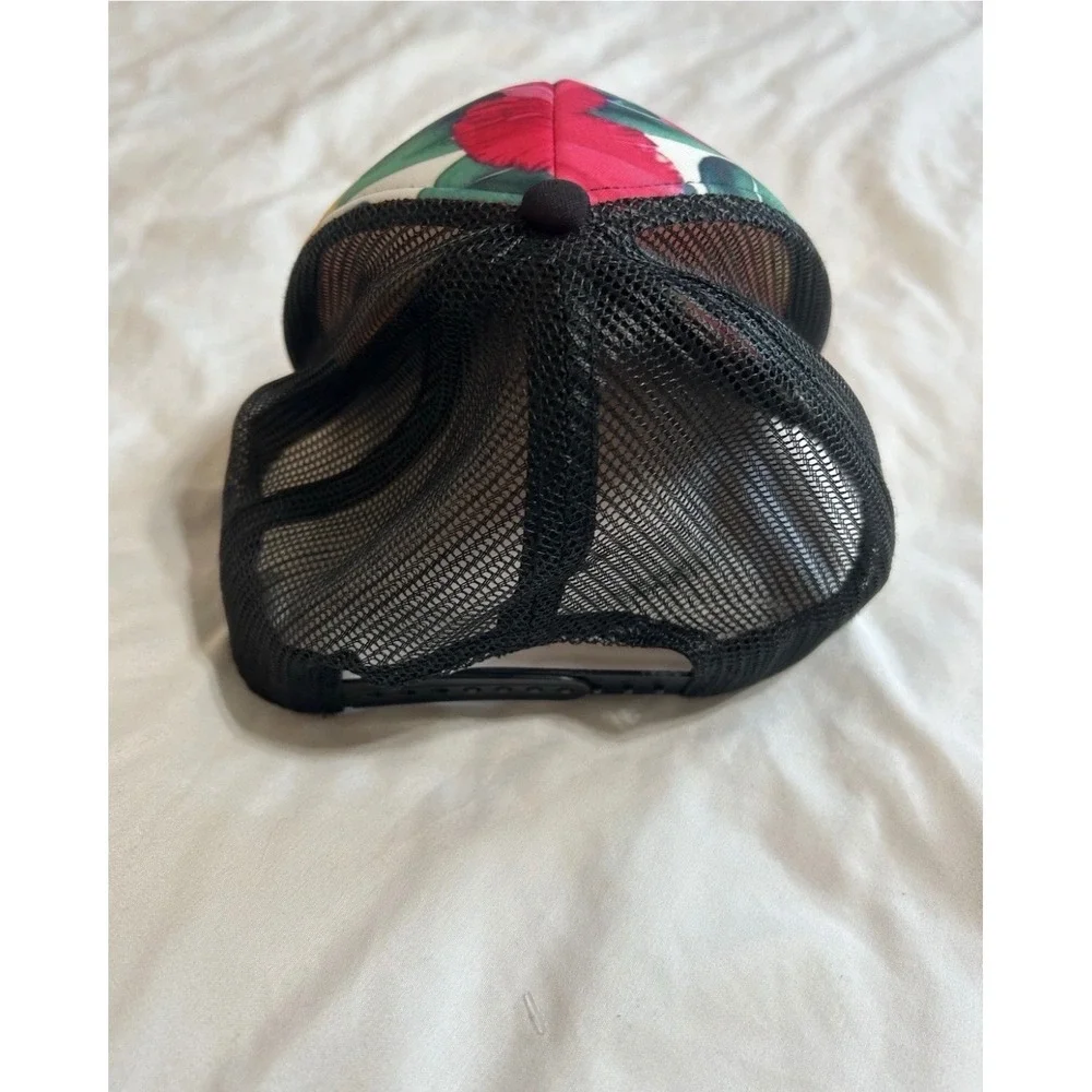 Surfware Hawaiian Classics Aloha Floral Trucker Hat Black Mesh Snapback Cap